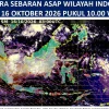 Asap Karhutla dari Kalimantan Terpantau Menjangkau Jakarta hingga Jawa Barat